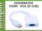 KONWERTER ADAPTER z HDMI na VGA D-Sub FULL HD