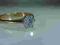 Piękny złoty pierścionek z diamentem ok 0,43ct