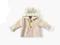 ZARA mini BEŻOWA PLASZCZ KAPTUR MIŚ 6-9m. D108-
