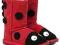NOWE EMU LADYBIRD BOTKI KOZAKI OCIEPLANE SKÓRA 36