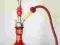 SHISHA Fajka Wodna ALADIN W346 Czerwona + GRATISY