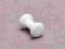Kolczyk tunel piercing silikon biały white 3mm