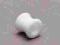 Kolczyk tunel piercing silikon biały white 8mm