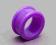 Kolczyk tunel piercing silikon fiolet purple 18mm