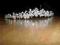 Przepiekny DIADEM srebrny kryształki SWAROVSKI