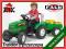 ZIELONY Traktor dla dzieci MUSTANG Ciągnik pedały