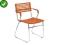Krzesło metalowe K156 pomarańcz chrom / tworzywo