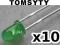 Dioda LED 3mm zielona (10 szt.) /0558-10