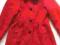 George czerwony elegancki płaszczyk 12-13l, 158