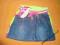 SPÓDNICZKA JEANSOWA  KWIATKI 134-140r