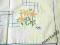 BIAŁY HAFTOWANY OBRUS Z KUFERKA BABUNI 128x117