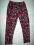 Legginsy ocieplane w kolorowe kwiaty