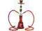 SHISHA 2-OSOBOWA CZERWONA - 45 CM - Warszawa