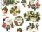Papier decoupage ryżowy ITDA4 BOŻE NARODZENIE
