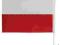 Flaga flagi polski samochodowa na sam 45x30 20szt.