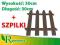 PŁOTEK OGRODOWY BRĄZ 3m palisada obrzeże +SZPILKI