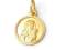 Złoty medalik pr. 585 Matka Boska z Jezusem