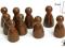 Pionki do gry - brązowe z główką 20 szt. Pion WBM