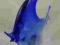 Figurka niebieska ryba. Szkło MURANO.