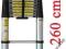 G20 DRABINA TELESKOPOWA ALUMINIOWA 260 CM HIT !!!