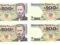 Lot, PRL, 4x200 zł, 1986 r. ser. DR, kolejne nr.