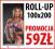ROLL-UP ROLLUP KASETA TORBA 100x200 PROMOCJA