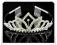 DIADEM KORONA TIARA OPASKA CYRKONIE ŚLUB 57
