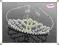 DIADEM KORONA TIARA OPASKA CYRKONIE - s43