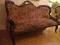 Sofa i fotel, styl Ludwikowski, XIX w., + LUSTRO