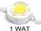 DIODA LED 1W  ZIMNA 120LM LED 1W 6000-6500k