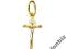 Złoty krzyżyk z wizerunkiem Pana Jezusa.AU585