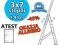 DRABINA ALUMINIOWA 3x7 WYS. ROBOCZA 5,40 M. ATEST