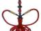 SHISHA HOOKAH SIFARA RED - 2 WĘŻE (SJ1921)