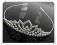 DIADEM KORONA TIARA OPASKA CYRKONIE ŚLUB 65