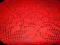 CZERWONY SZYDEŁKOWY OBRUS
