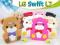 LG Swift L7 P700 * Etui BEAR RIBBON +GRATISY FOLIA