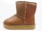 BRĄZOWE BOTKI DZIEWCZĘCE OCIEPLONE typu EMU - 34