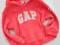 BABY GAP*Cudna neonowa bluza z kapturkiem*92 CUDO!