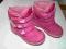 Buty dziecięce, śniegowce, różowe