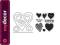 Wykrojniki i stemple Sizzix Love Hugs &amp; Hearts