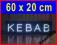 REKLAMA Dwustronna KEBAB 60x20 cm  Panel LED