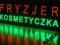 LED REKLAMA BANER fryzjer kosmetyczka 130x40 cm