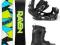 Nowy Zestaw Snowboard Raven Shape Black 155cm Wide