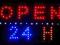TABLICA DIODOWA LED Z NAPISEM OPEN 24H