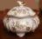 BOMBONIERA SCHOENAU KREMOWA PORCELANA ZŁOCENIE