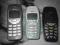 Trzy kultowe Nokie 3210, 3410, 3510