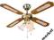 CANE BRASS WIATRAK, LAMPA, WENTYLATOR SUFIT (881)