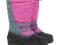 Różowe lekkie ŚNIEGOWCE buty SOREL z bieżnikiem 33