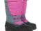 Różowe lekkie ŚNIEGOWCE buty SOREL z bieżnikiem 34