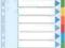 PRZEKŁADKI ESSELTE A4 KOLOROWE 10 KARTEK N0356